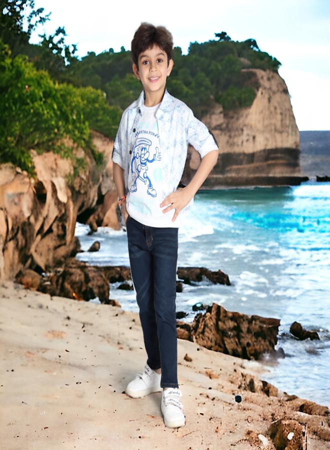 CHOiCE Boys' Outfit Set (Shirt and T-Shirt) for Age 9 - Summer Collection 2024 - Soft Fabrics and Vibrant Colors for a Stylish and Comfortable Look, from 🌈 CHOICE - Image 4