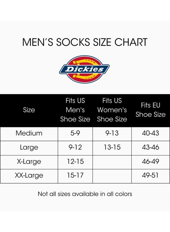 Dickies Mens Multi-pack Dri-tech Moisture Control Boot-length Socks, Black (12 Pairs), 6-12 US - Image 2