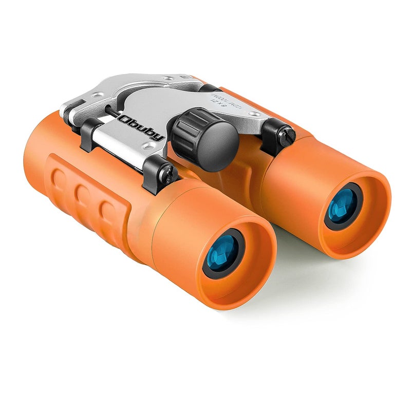OBUBY Real Binoculars for Kids Gifts for 312 Years Boys Girls 8x21 HighResolution Optics Mini Compact Binocular Toys Shockproof Folding Small Telescope for Bird WatchingTravel Camping Orange - Image 2