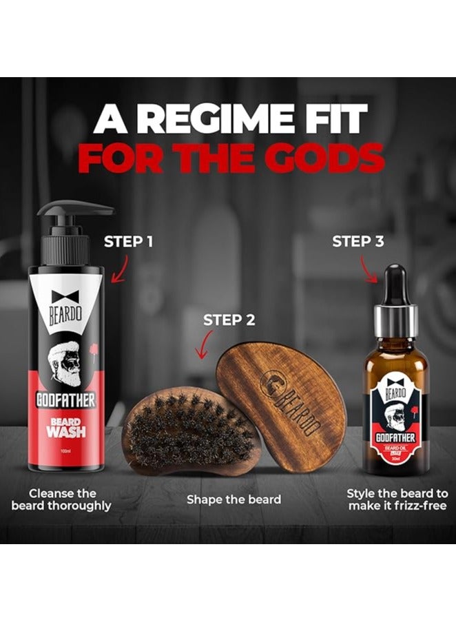 BEARDO Beardo Godfather Lite Beard and Moustache Oil (30 ml x Pack of 2) | Beard Oil for men | Non-Sticky, Light; Almond Oil, Aloe vera, Vitamin E, Shiny Nourished Beards - Image 5