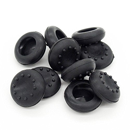 Ambertown 10 x Analog Controller Thumb Stick Grips Thumbsticks Joystick Cap Cover for PS4 PS3 for Xbox 360 Xbox One (Black) - Image 1
