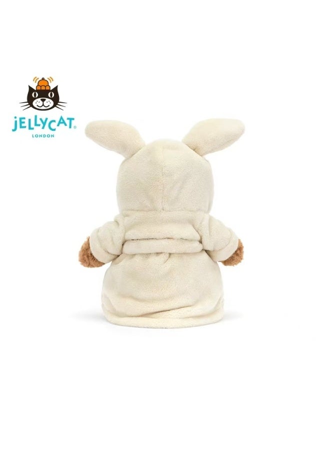 جيليكات Jellycat معطف حمام برشلونة الدب القشف لعب تيدي الدب دمية دمية هدية السنة الجديدة - Image 3