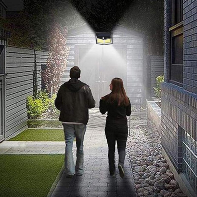 3 Sided Solar Motion Sensor Wall Light Outdoor Waterproof Garden Security Lamp - Image 5