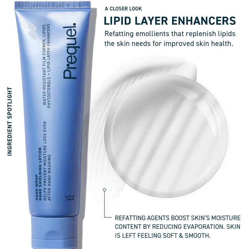 Prequel Skin Hand Wrap, Hand Cream for Dry Cracked Hands. Deep Nourishing Moisturizing Formula. Non-Greasy Balm for Women and Men. Unscented Skincare with Moisture Lock Formula. 3.4oz - Image 2