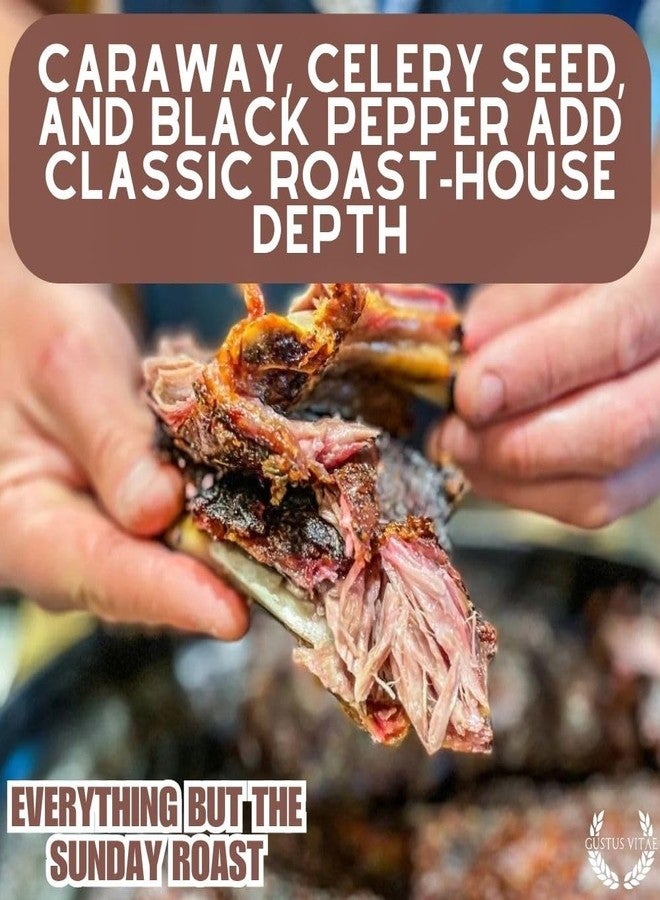 GUSTUS VITAE Everything But the Sunday Roast Seasoning | Gourmet Spice Blend | Non GMO, All Natural | Handmade in Small Batches in USA | Artisanal Seasoning Mix | Magnetic Tin | GLP-1 Friendly | Sustainably Sourced Rub | Ultra Premium | Gustus Vitae - Image 5