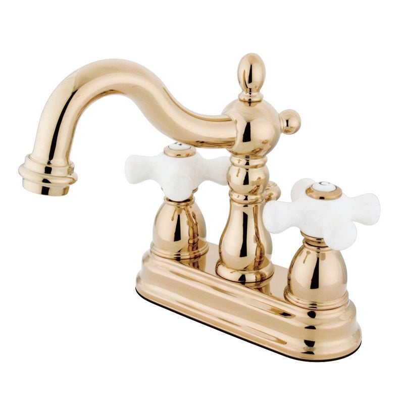 Kingston Brass صنبور مغسلة كينغستون برَاس KB1602PX هيريتاج بمقابض صينية 4 إنش - Image 3
