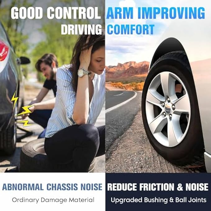 ريحني أذرع التحكم الأمامية العلوية اليسرى اليمنى ذات الدفع الخلفي لدودج تشالنجر تشارجر ماجنوم كرايسلر 300 20052019 مع مجموعة مفصل كروي 2 قطعة - Image 5