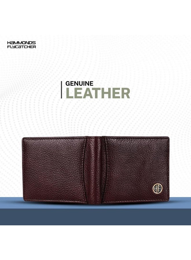 HAMMONDS FLYCATCHER Genuine Leather Wallet for Men, RFID Protected Leather Purse for Men, Money Purse for Men, Bi-Fold Wallet, 6 Card Slots, 3 ID Slots, Coin Pocket, Hidden Pockets - Brown - Image 2