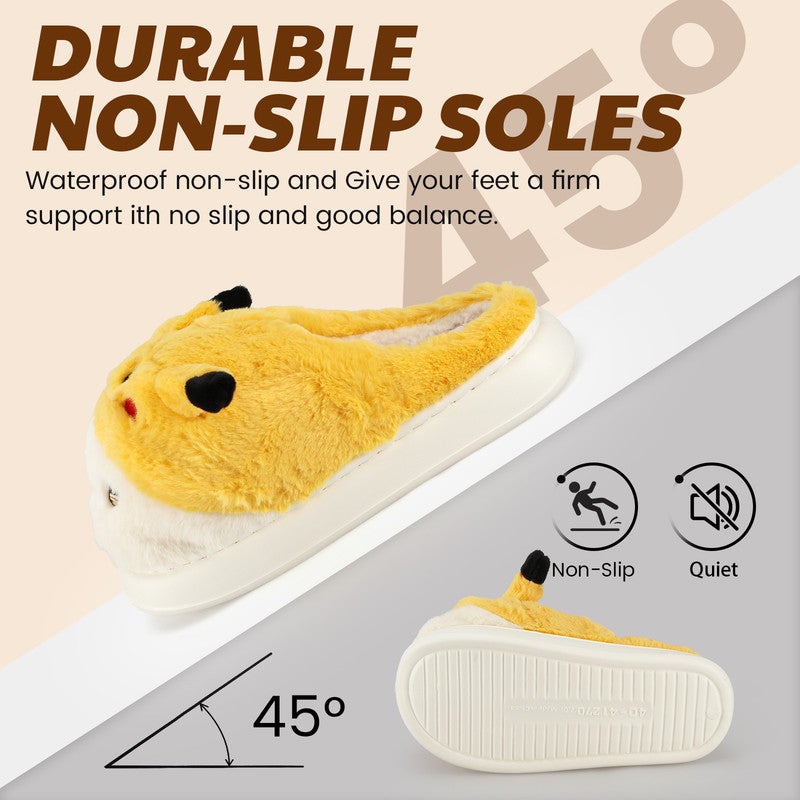 Lucky Kids Cozy Plush Fuzzy Slippers for Women and Men - Soft Warm Indoor/Outdoor House Shoes with Non-Slip Sole - Comfortable Winter Gift Idea (Sizes 36-41) - Image 4