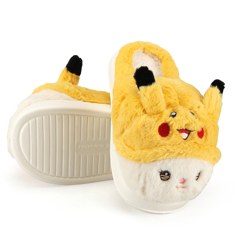 Lucky Kids Cozy Plush Fuzzy Slippers for Women and Men - Soft Warm Indoor/Outdoor House Shoes with Non-Slip Sole - Comfortable Winter Gift Idea (Sizes 36-41) - Image 1