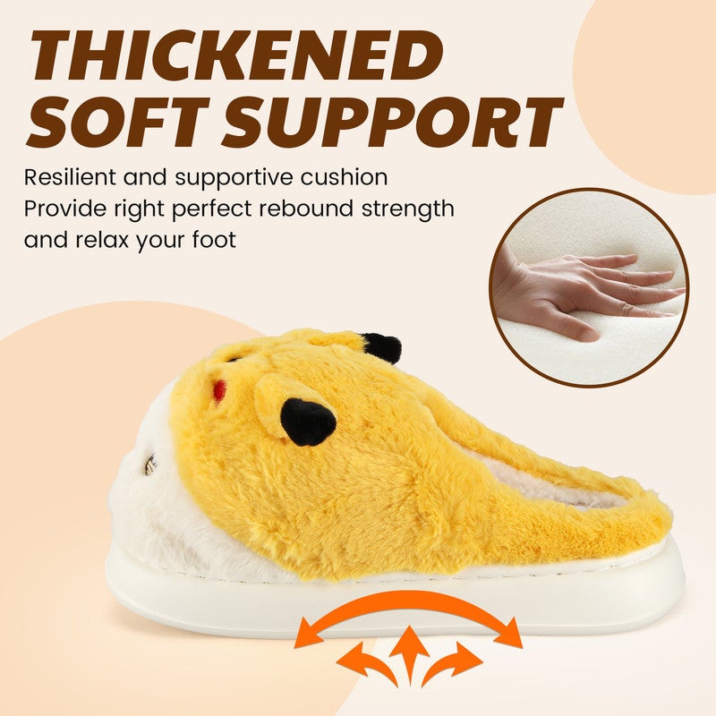 Lucky Kids Cozy Plush Fuzzy Slippers for Women and Men - Soft Warm Indoor/Outdoor House Shoes with Non-Slip Sole - Comfortable Winter Gift Idea (Sizes 36-41) - Image 3