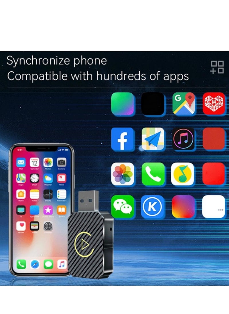 VICTGOAL 2 in 1 Wireless Carplay Auto Adapter Mini Box with Bluetooth 5.0 and WiFi for  Wired CarPlay/Auto Cars  - Image 3