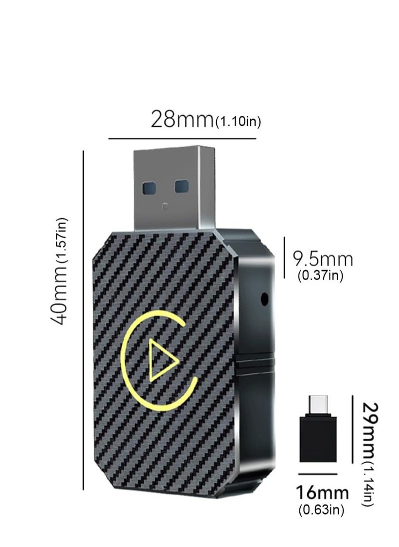 VICTGOAL 2 in 1 Wireless Carplay Auto Adapter Mini Box with Bluetooth 5.0 and WiFi for  Wired CarPlay/Auto Cars  - Image 4