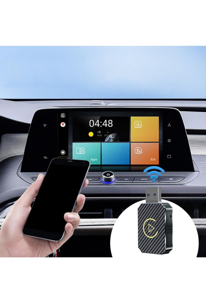VICTGOAL - 2 in 1 Wireless Carplay Auto Adapter Mini Box with Bluetooth 5.0 and WiFi for  Wired CarPlay/Auto Cars - Image 1