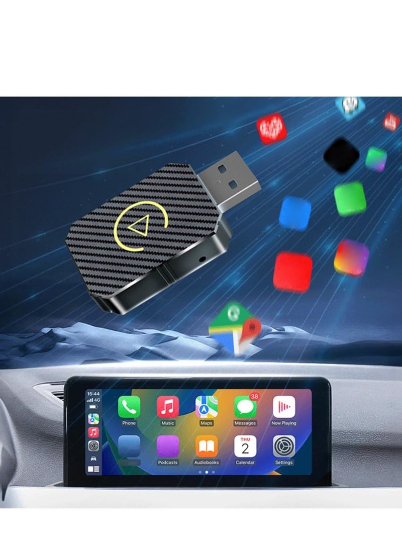 VICTGOAL - 2 in 1 Wireless Carplay Auto Adapter Mini Box with Bluetooth 5.0 and WiFi for  Wired CarPlay/Auto Cars - Image 1