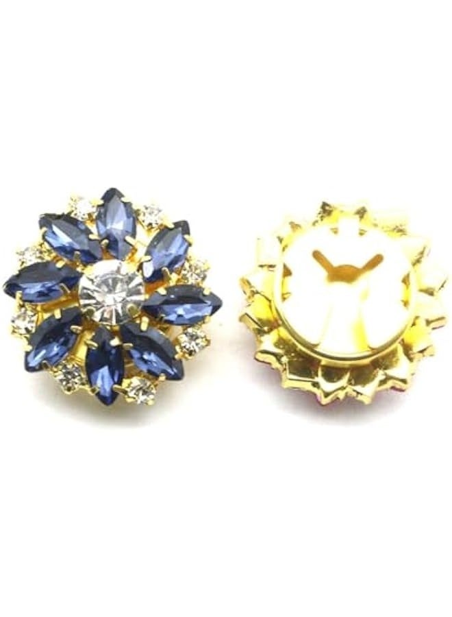 Rhinestone on Covers, on Covers for Women Blouses, Detachable Shirt on Clips ons Jewelry, Crystal Fancy ons for Clothing Decorative ons for Crafting, DIY (18PCS) N - Image 1