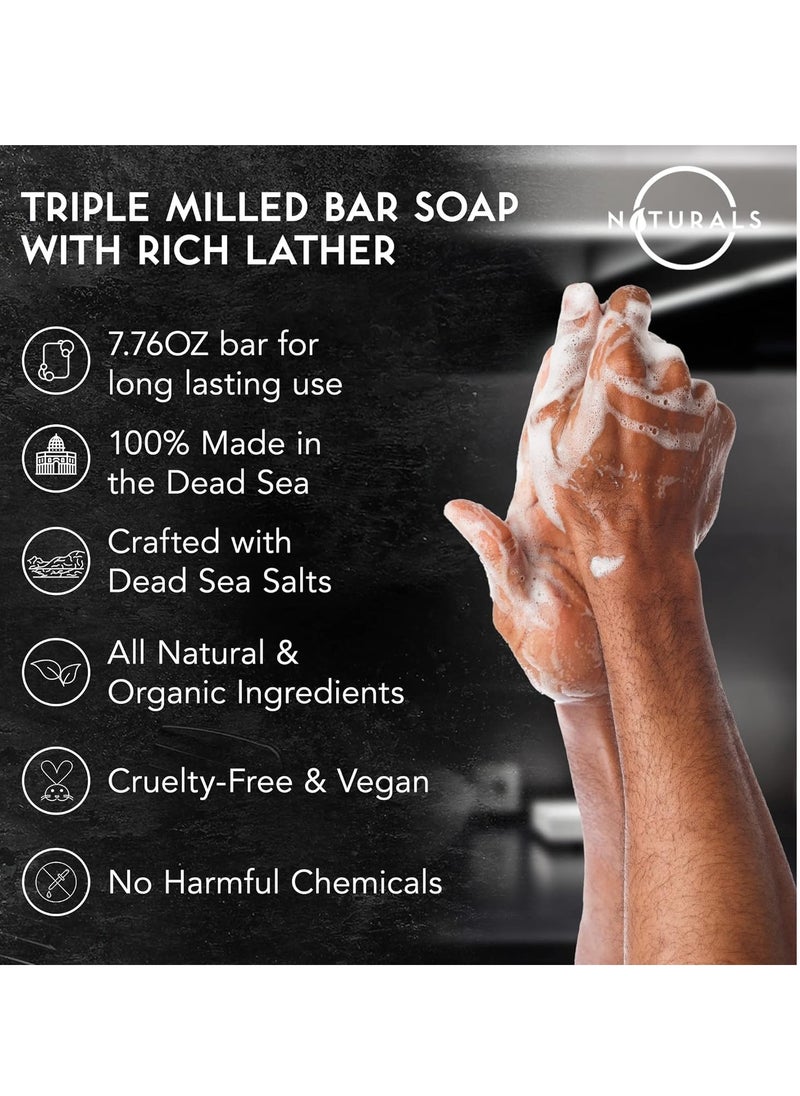 O Naturals O NATURALS Bar Soap for Men - 3-Pcs Mens Soap Bar - Natural Soap - Mens Bar Soap - Men Soap - Natural Soap for Men - Organic Men's Soap Bars - Exfoliating Soap Bar - Citrus, Olive & Cedarwood  - Image 4