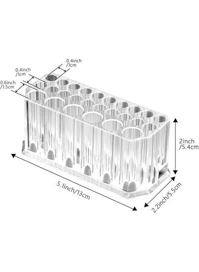 FAGVA 26 slots makeup brush stand Acrylic Eyeliner Lip Liner Holder Organizer 26 Slots Makeup Brush Pencil Organization Container Clear Cosmetic Storage Display Holder - Image 3