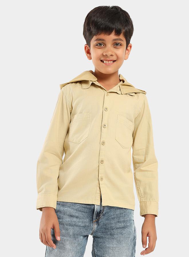 LILPICKS Hooded Pocket Front Shirt by Styli - Image 1