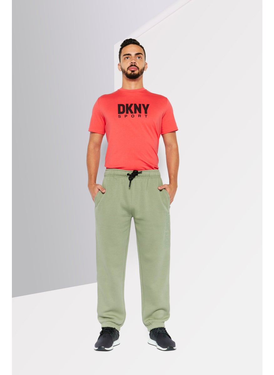 DKNY Sport Men Sportswear Fit Drawstring Training Sweatpants, Sage  - Image 2
