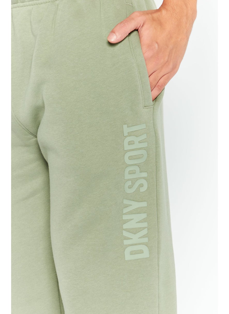 DKNY Sport Men Sportswear Fit Drawstring Training Sweatpants, Sage  - Image 3