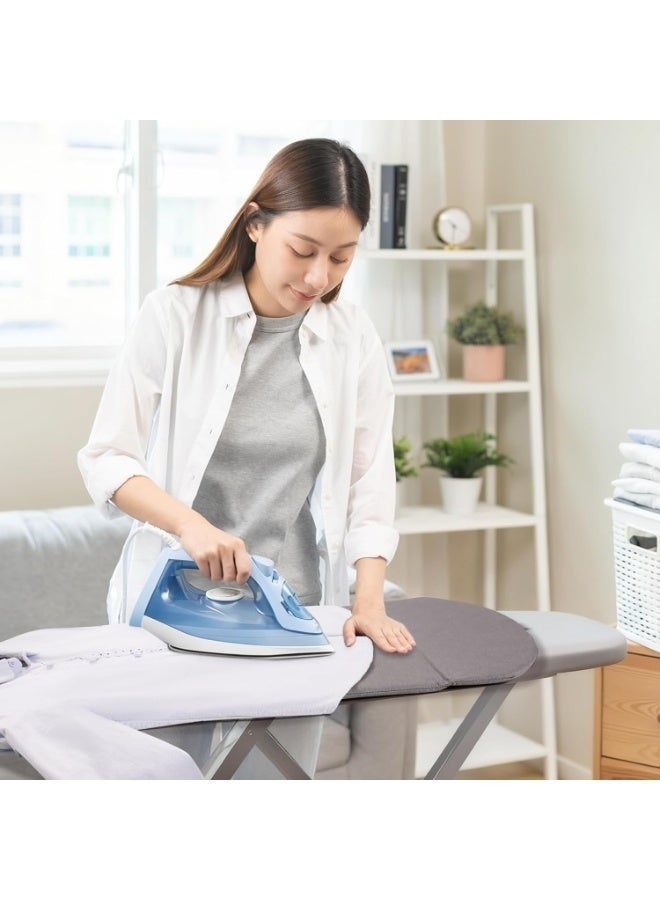 Arabest Ironing Board, Foldable Steam Board, 2 in 1 Steaming and Traditional Ironing, Solid Heat Resistant Surface, Versatile Hanging Hook, Easier Steaming with Handheld Steamers, Gray - Image 2