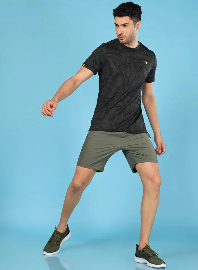 Technosport Technosport Mid Rise Stretch Regular Fit Shorts