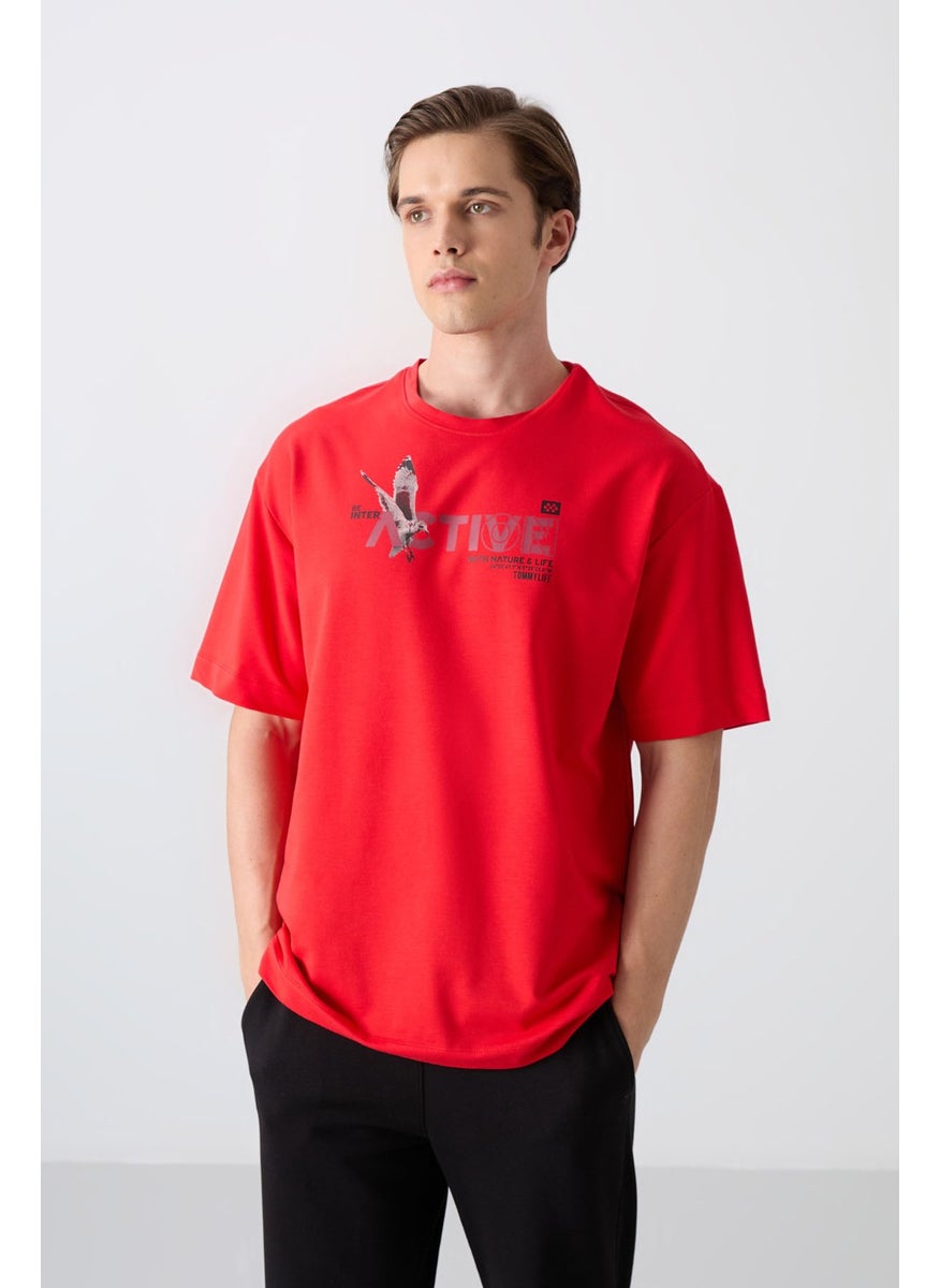 Tommy Life Fiesta Cotton Thick Soft Texture Oversize Fit Printed Men's T-Shirt - 88344  - Image 4