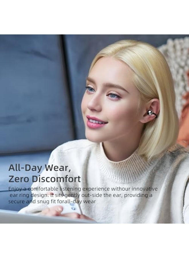 3-in-1 Translator Earbuds,AI Translation Earbuds 150 Languages,Real Time,Accents,language translation earbuds, Compatible with all smartphones, Open-Ear Clip-On Design Fit for Business Travel Learning(Black) - Image 2