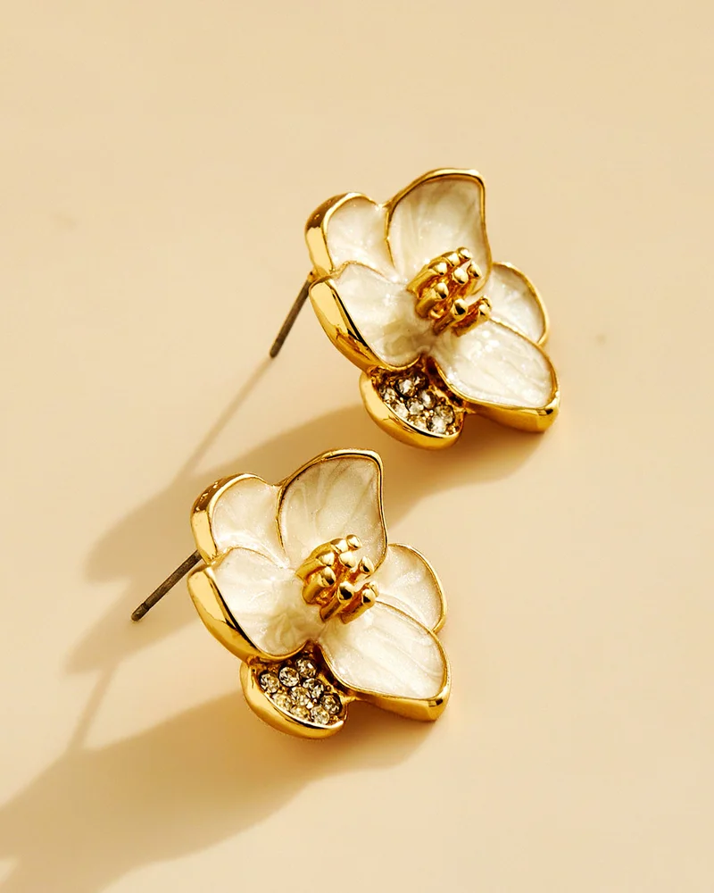 REDTAG Women Gold Earrings
