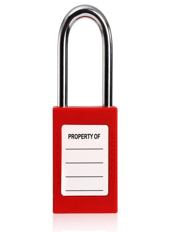 WUWEOT 10 Pack Lockout Tagout Locks, Keyed Different Red Loto Safe Padlocks, OSHA Compliant Safety Locks with Keys for Lock Out Tag Out Stations and Devices - Image 4