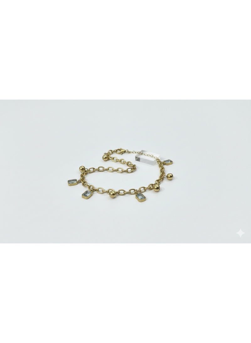 Luxurious Gold-Plated Stainless Steel Bracelet - Image 3