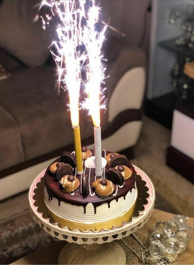 6 قطع فشاش كيك، هدية 24 شمعة، فشاشات للحفلات، فشاشات حفلات، شرار حفلات، شرار كيك عيد ميلاد، شرارات احتفال، هدايا، شرارات حفل، شرارات كيك، شموع حفلات، شموع كيك، حفلة، للحفلة، حفلات، هدايا، للحفلات، حفل، للحفل، احتفال، للاحتفال، احتفالات، للاحتفالات، تخرج، ترقية - Image 2