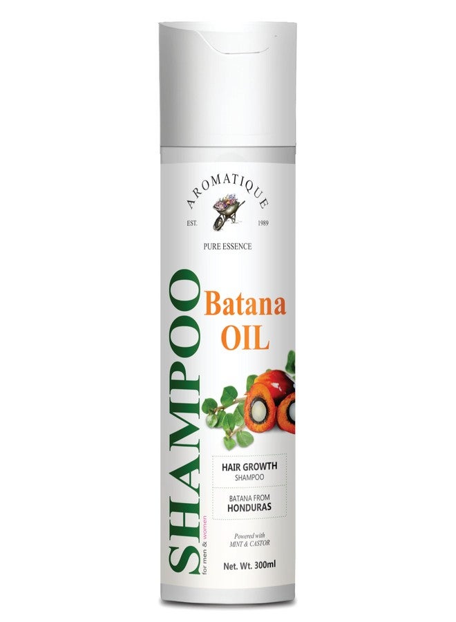 Aromatique Batana Hair Shampoo - Enriched with Mint, Shikakai & Wheat Protein - Batana Oil Shampoo for Dandruff & Hair Fall - Helps Strengthen Hair & Adds Shine - Sulfate Free Shampoo (300 ml) - Image 1
