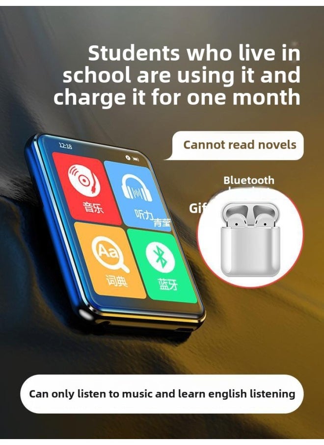 Generic Mp5mp3mp4 Learning Bluetooth Bingjie Special Artifact Edition Senior High School Player English Listening Walkman Students-Body Color:5.4 Touch Screen Ultra-long Battery Life Version/bluetooth 6.0 [free Headphones/luxury Gift Pack/sound Word-Memory Capacity:64gb [already Placed (the National Textbook Synchronization Of Primary School High School Qingying + Nearly Five Years Of Mid-term/examination +  - Image 2