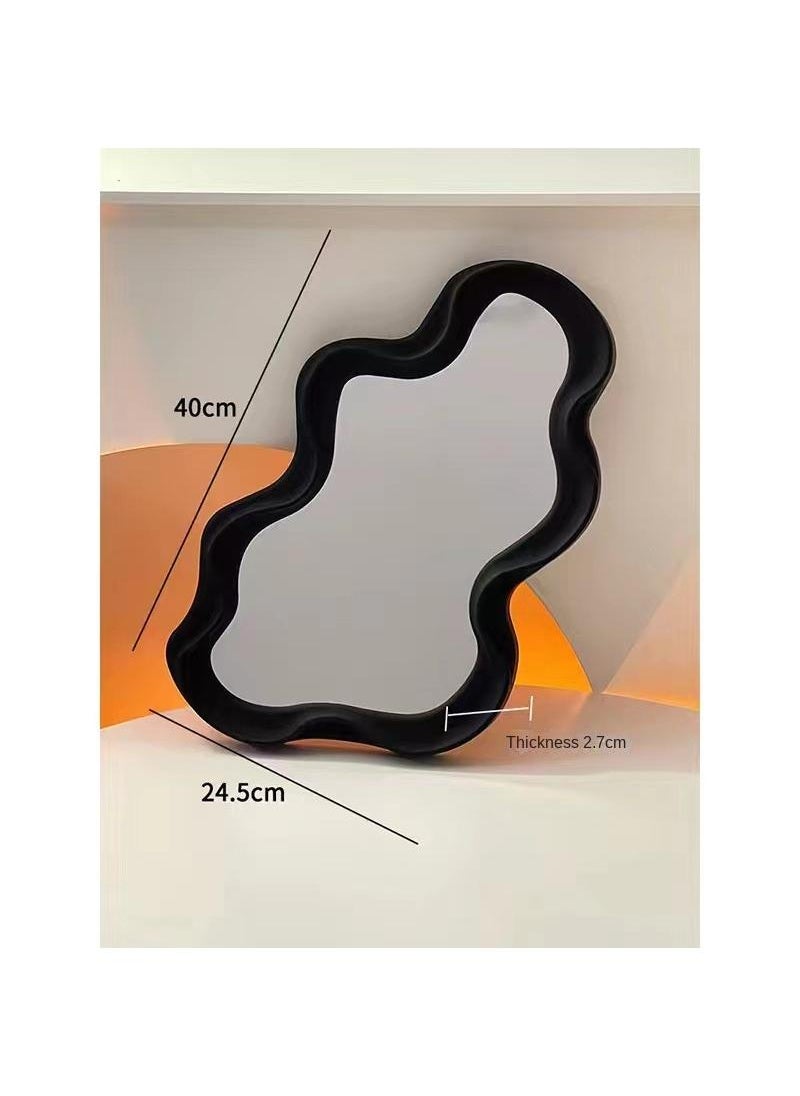 Bluejw Aesthetic Cloud Design Irregular Dressing Mirror Cosmetic Mirror Decorative Desk Wall Mirror For Living Room Bedroom Hallway Home Decor  - Image 1