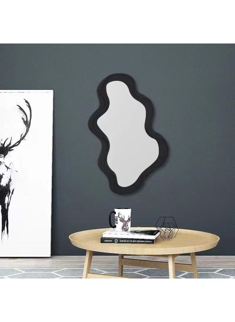 Bluejw Aesthetic Cloud Design Irregular Dressing Mirror Cosmetic Mirror Decorative Desk Wall Mirror For Living Room Bedroom Hallway Home Decor  - Image 3