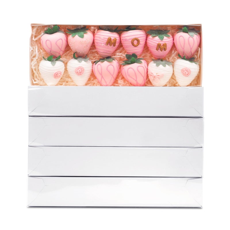 XINHPKGG 20 Pcs Clear Chocolate Covered Strawberries Boxes 12" x4 1/2" x2" Cookie Boxes Bakery Box Treat Box for Wedding Party - Image 1