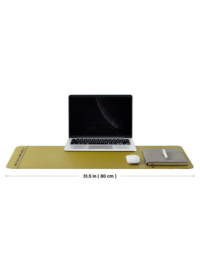 WinCheer Large Desk Pad, Non-Slip PU Leather Desk Mouse Pad Waterproof Desk Pad Protector, Dual-Side Use Desk Writing Mat for Office Home, 80cm x 40cm - Image 4