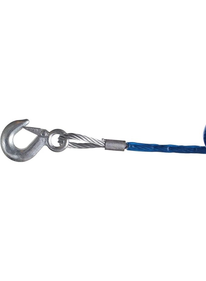 Compact Steel Wire Towing Rope - High-Strength Emergency Recovery Cable with Safety Hooks - Professional Roadside Assistance Pulling Line for Vehicles - Image 2