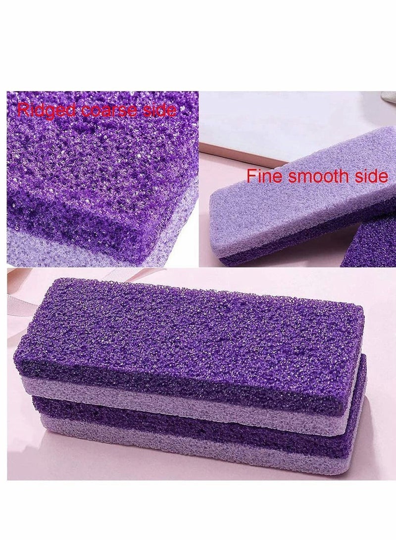 Y&D Pu Foot Grinding Stone Pumice Exfoliating Callus Dead Hard Skin Remover File Scrubber Pedicure Care Tool Foam Beauty New Pattern Two-color Stone, 5 Pcs  - Image 3