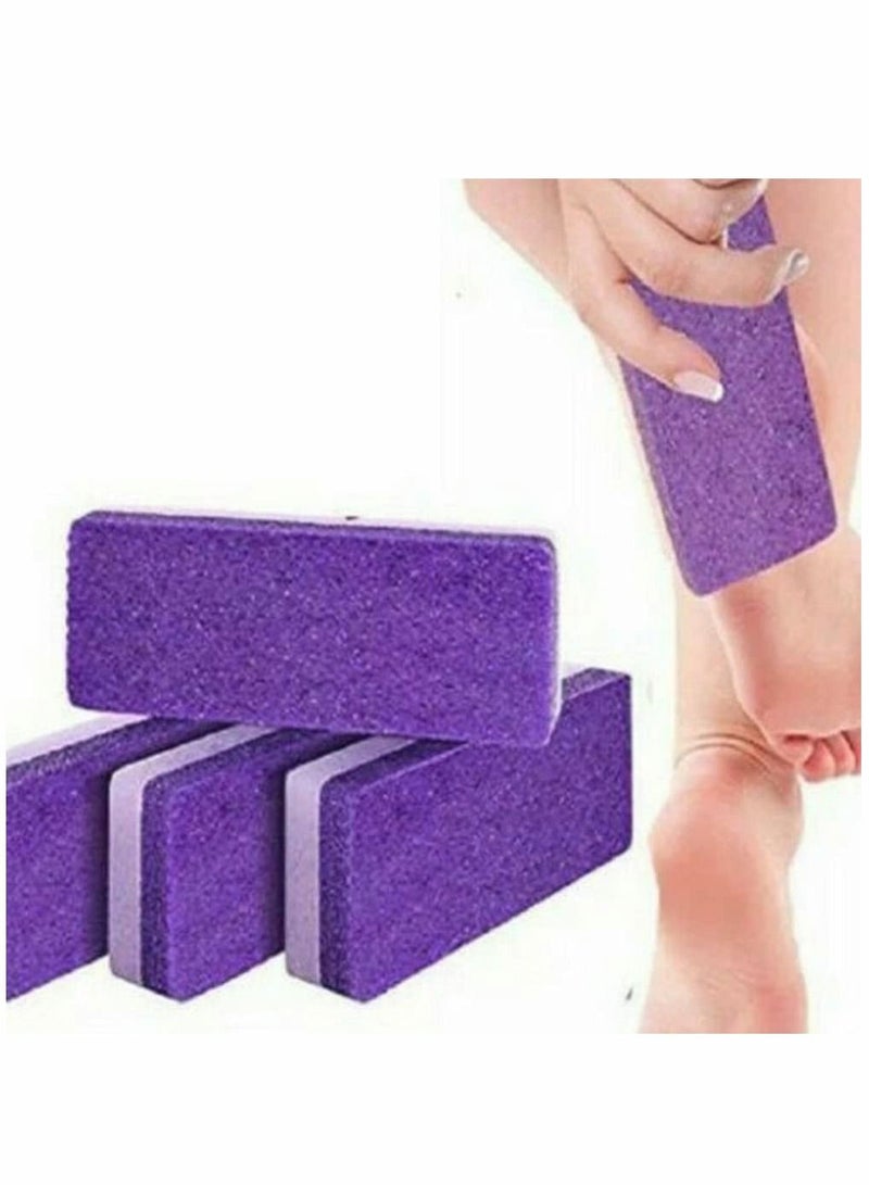 Y&D Pu Foot Grinding Stone Pumice Exfoliating Callus Dead Hard Skin Remover File Scrubber Pedicure Care Tool Foam Beauty New Pattern Two-color Stone, 5 Pcs  - Image 4