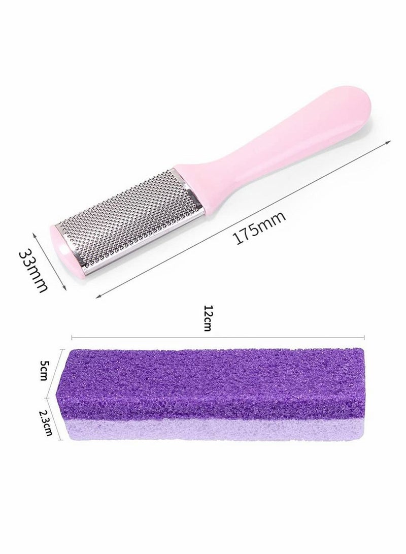 Y&D Pu Foot Grinding Stone Pumice Exfoliating Callus Dead Hard Skin Remover File Scrubber Pedicure Care Tool Foam Beauty New Pattern Two-color Stone, 5 Pcs  - Image 2