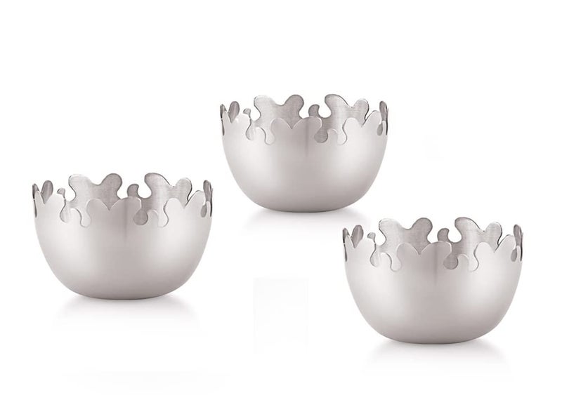 FINALITY وعاء تقديم وحلويات نهائي من الفولاذ المقاوم للصدأ، الحجم- 10 سم (3) - Image 1