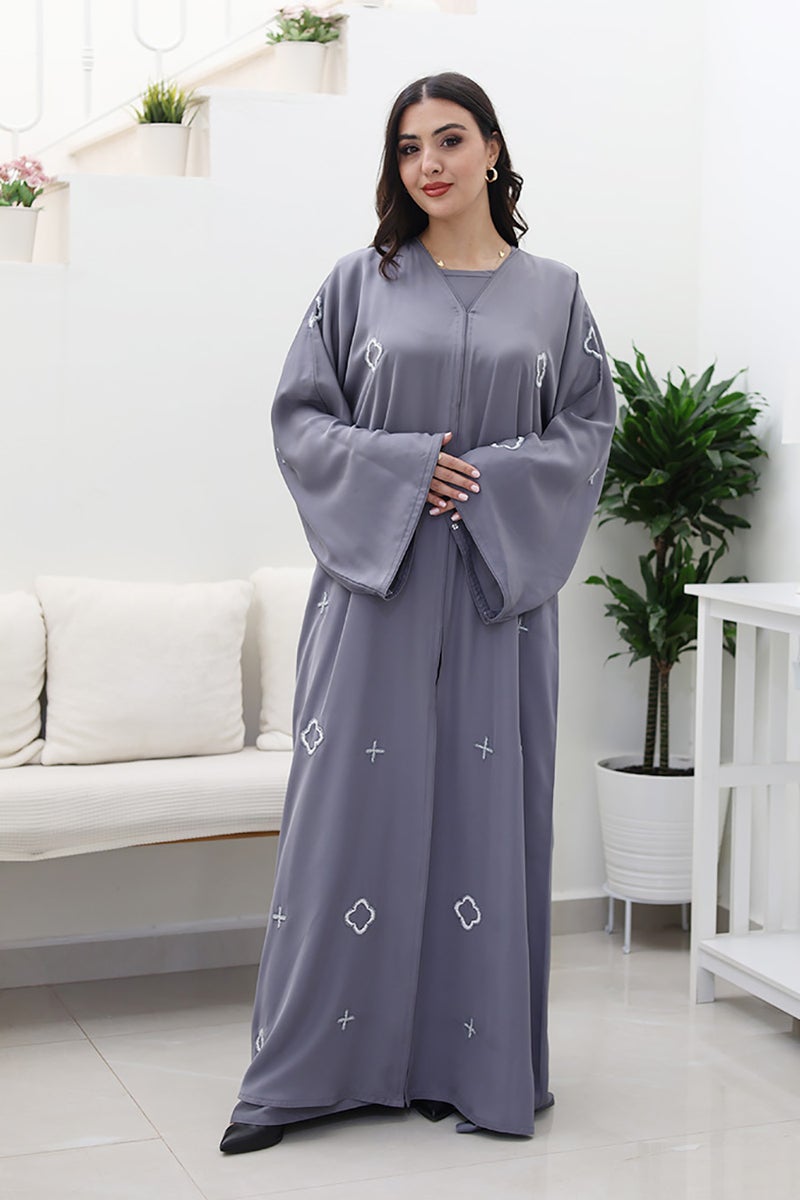 NUKHBAA Whispers of the Heart Abaya-764 - Image 2