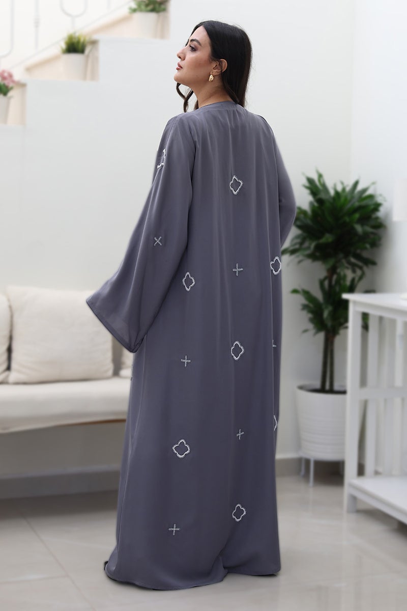 NUKHBAA Whispers of the Heart Abaya-764 - Image 4