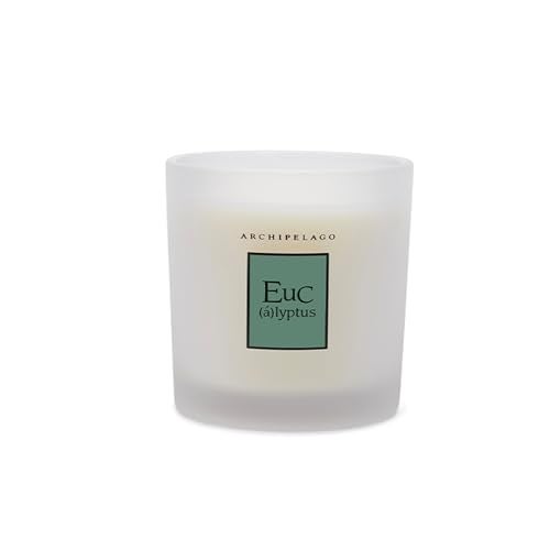 Archipelago Botanicals Hand-Poured Soy Wax Blend Scented Candle with Fragrance Oils, Lead-Free Cotton Wicks, Glass Candle Jar with Gift Box, Burns Approx. 60 Hours, Eucalyptus, 10 Oz. - Image 2