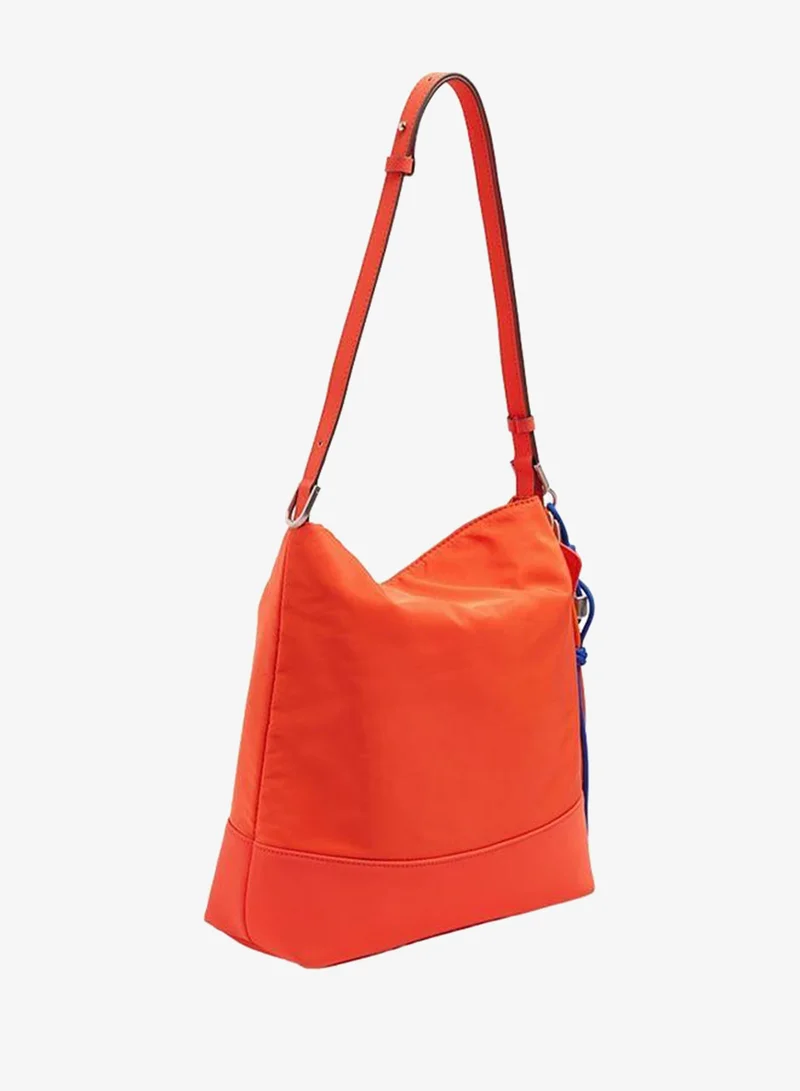 Parfois Orange Nylon Shoulder Bag With Strap for Women | Best Price UAE
