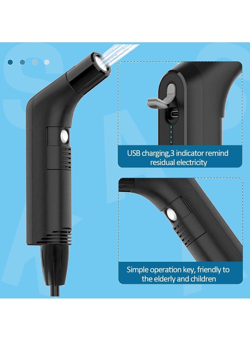 SASKA Rechargeable Portable Travel Hand Held Bidet Toilet Spray Shattaf- Saska Portable Shattaf for Hygiene Cleaning with 2.3L Water Container - Image 5
