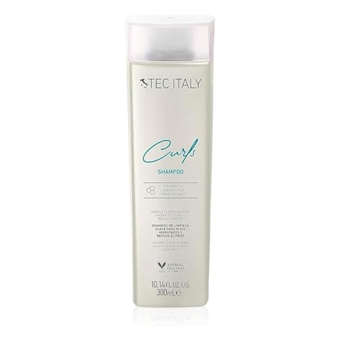 Tec Italy Curls Shampoo 300ml – Gentle Anti-Frizz Cleanser for Curly & Wavy Hair – Moisturizes, Defines & Enhances Natural Curls - Image 1